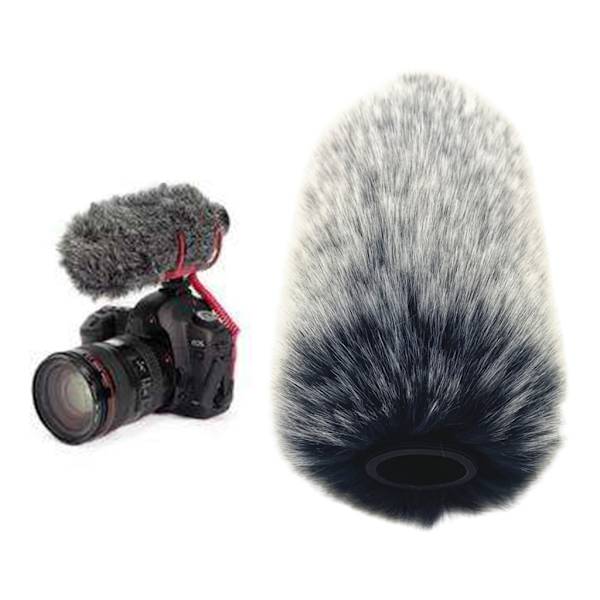 Död för katt Mikrofon vindruta lurvig päls vindtät muff cover för RODE VideoMic Go vindskydd