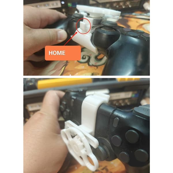 Racerbilrat Controller Udskiftning Racerbilrat til Trådløs Spilcontroller Mini Rat Controller White