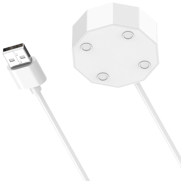 USB 3-Pin Magnetisk Laddningsdocka Bas USB Laddningskabel för Laifen Tandborste White