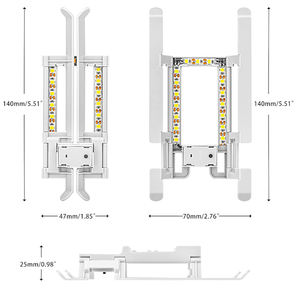 Mini 2 LED Landningsställ Vikbart Nattflyg Förlängd Skid för Mavic Mini/Mini 2