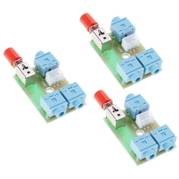 Manuel Kontrol Lydswitch Board til 3,5 mm Enhedssignaloverførsel Valg Lydsplitter Modul Stabile Præstationer 1pc