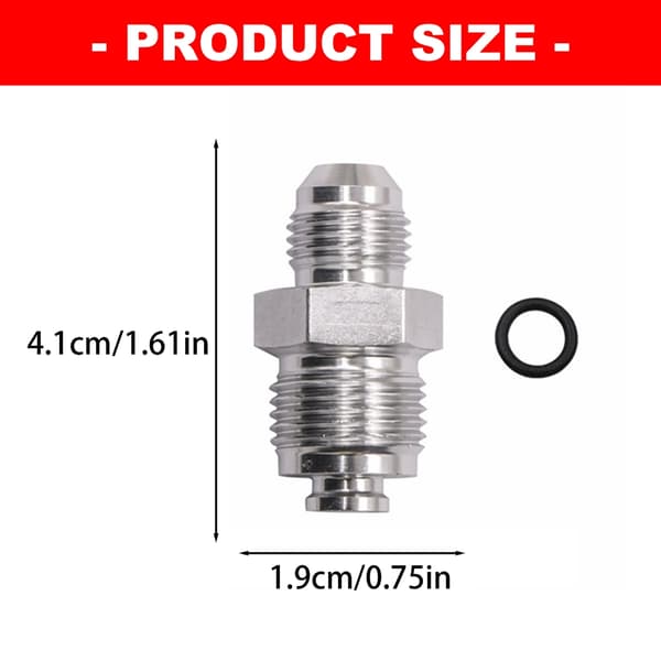 M16 M18x1.5 Hydrauliske Aluminiumsadaptere 1 Par Til Motorcykel- og Bilsystemer Silver