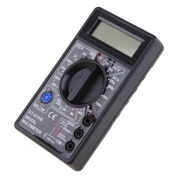 DT-830B Multimeter LCD Auto Range Digital Voltmeter Ohmmeter Volt Tester