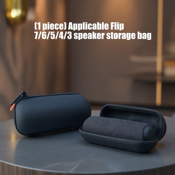 Stødabsorberende holder til Flip 7/6/5/4/3 Bluetooth-kompatible højttalere Black