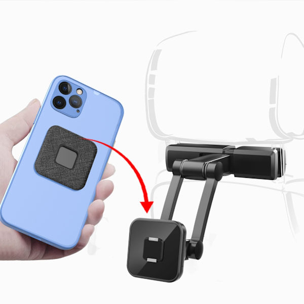 Magnetisk bil/lastbils baksäte nackstöd telefonhållare för smartphone GPS