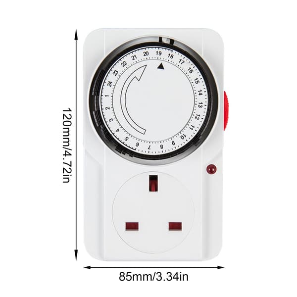 Plug-in Timerbrytere, 24-timers segmenttimer, Lys-timerpluggkontakt for å kontrollere EU Plug