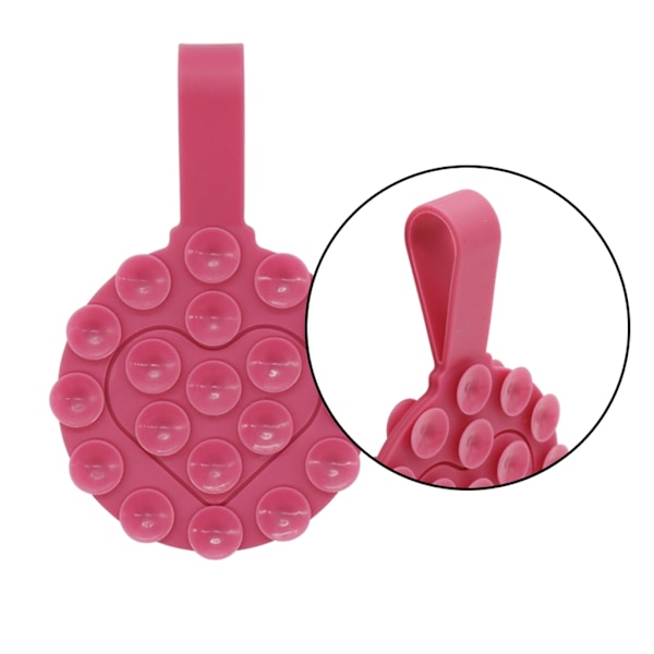 Säker telefonhållare i gummi med stark sugkopp, flexibel för alla ytor Pink