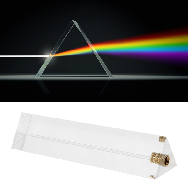 Optiskt glas Triangulärt prisma Fotofotografi Prisma Undervisning av ljusspektrum