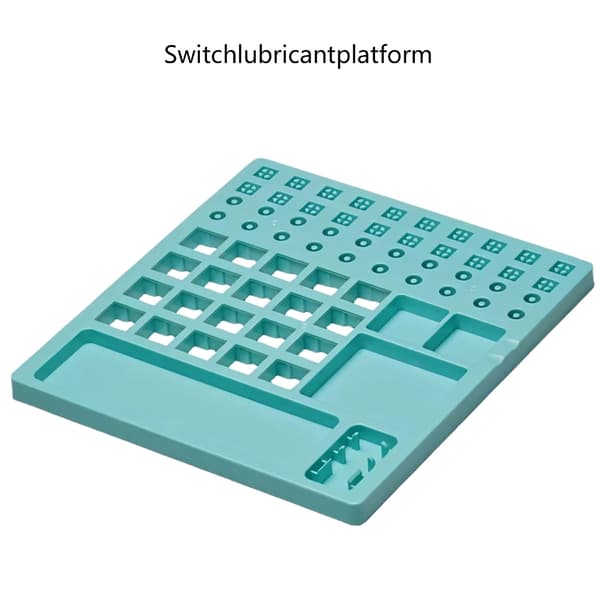 Professionelt tastaturstemningsarbejdsbord til afbryderåbner smøring og tastehætte Gray