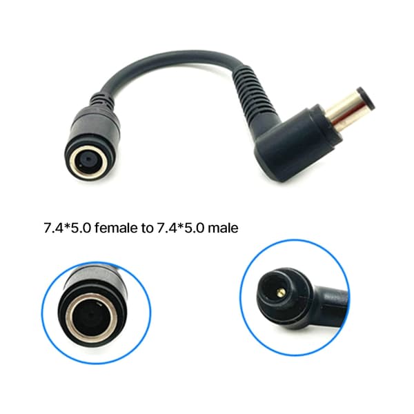 DC7.4x5.0mm til 7.4x5.0mm Tip Strømforbindelser til Flere Bærbare Computere 15CM