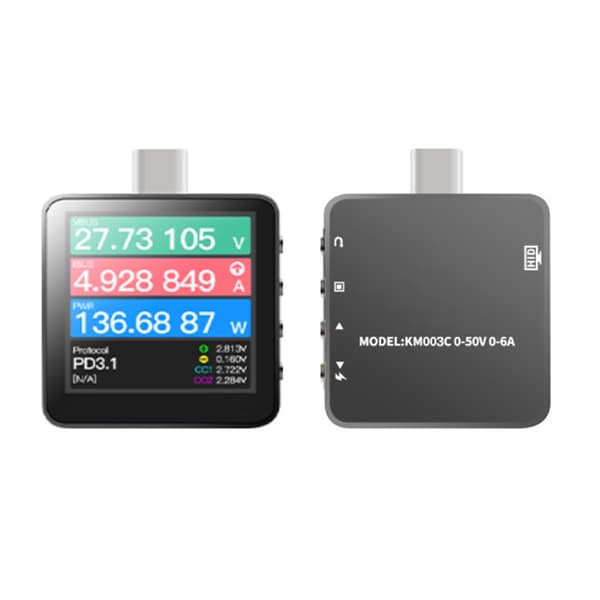 POWER Z Typ C KM003C Moderkortsreparation Digital Voltmeter Volt Meter Detektor