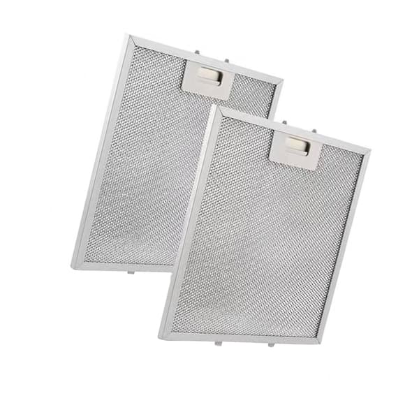 Emhætte Fedtpanel 2-pak Aluminium Perforeret 13,56 x 13,69 Tommer