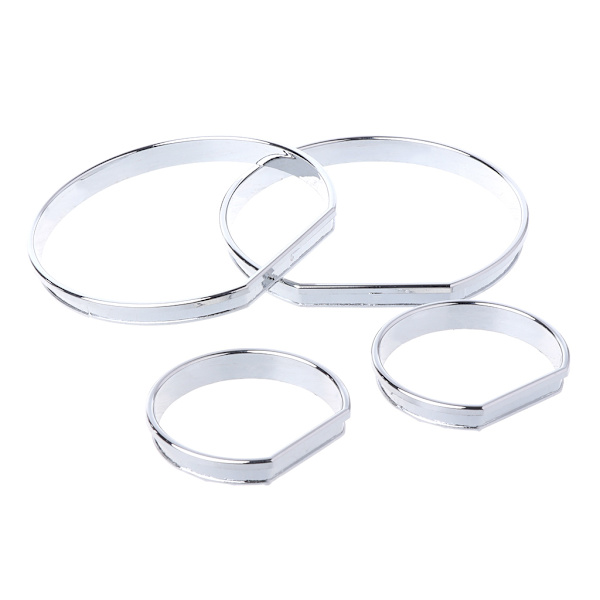 Chrome Måler Instrumentpanel Urskive Ringe Ramme Trim Speedometer AC M-Tech Til E46 til M M3