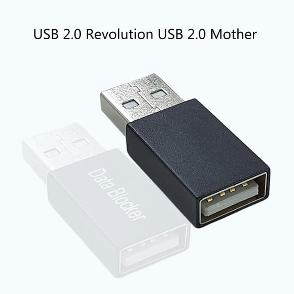 USB-datablokkeri USB-lataussovitin tehokkaalla virrantuella, 5V/3A yhteensopiva erilaisille USB-laitteille USB-sovitin Silver