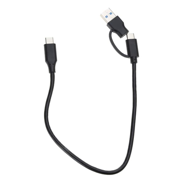 2-i-1 USB-A / C til USB-C-kabel for QC PD hurtiglading datasynkronisering 10 Gbps for mobiltelefon