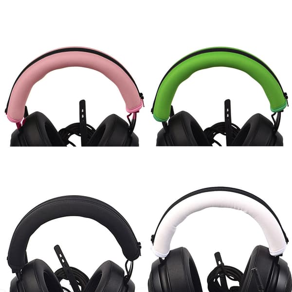 Kvalificerede bløde hovedbøjle lynlåsbeskyttere til Kraken PRO 7.1 V2 headset Black