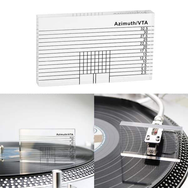 Levysoittimen mittaustyökalu Phono Tonearm Ruler Alignment Azimuthal Meter