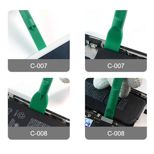 10-pack Reparationsverktyg för Telefoner - Plastspudger, Pryverktyg för Öppning, Set för Reparation av Bärbara Datorer, Elektronik, Smartphone, Handverktyg
