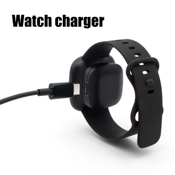 Laddningsställ Kabel För Versa 3/4 Och Sense 1/2, ABS Svart Magnetisk Laddningsadapter Och Kabel Valfritt null - Single head adding l