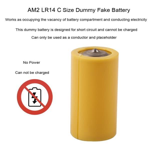Dummy Batteriadapter Ledning USB Strømkabel Erstatt 1-3 stk 1.5V LR14 C Batterier
