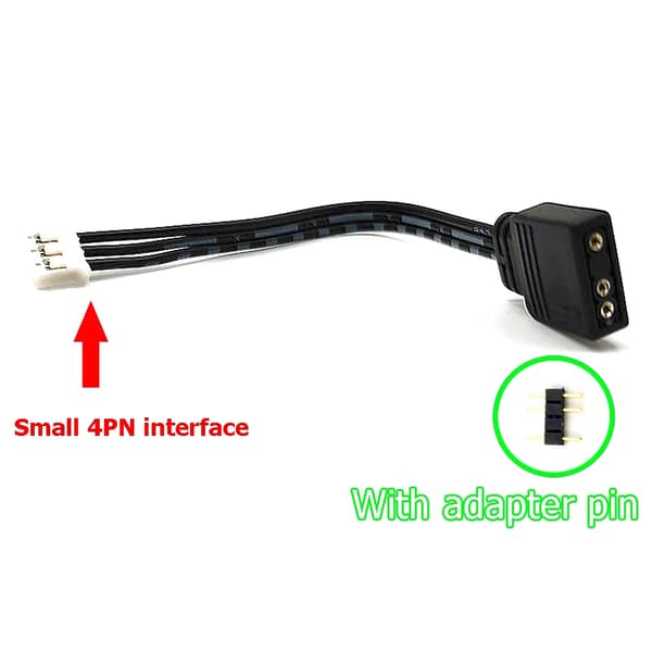 Fan Controller Adapterkabel 5V ARGB 3-pin til 6-pin/4-pin Konverter til Coolmoon 6pin