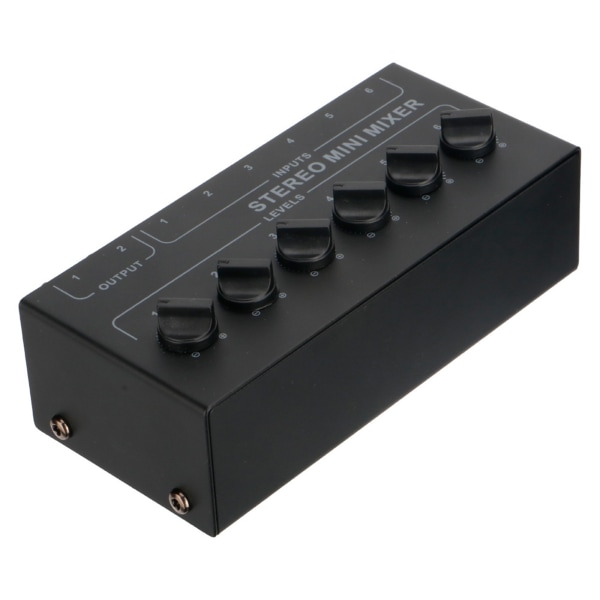 CX600 Mini Stereo 6-kanals Passiv Mixer Flerkanals Mixer Audio Stereo Mixer