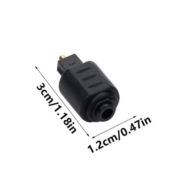 3,5 mm Mini Plugg til Toslink Hann Adapter Optisk Lydadapter Forbedrer Digital Lydoverføring For Forsterkere null - 1pc