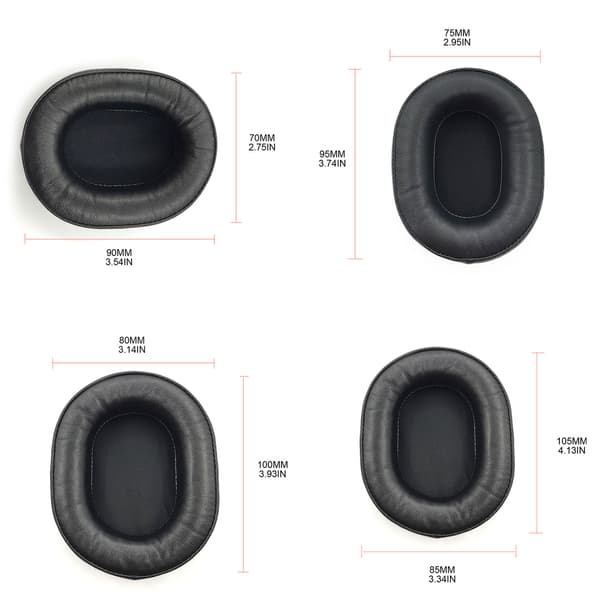 Premium øreputer for ATH-SR30BT WS660BT, ATH-MSR7 MSR7b, WS990BT øretelefonputer 70x90