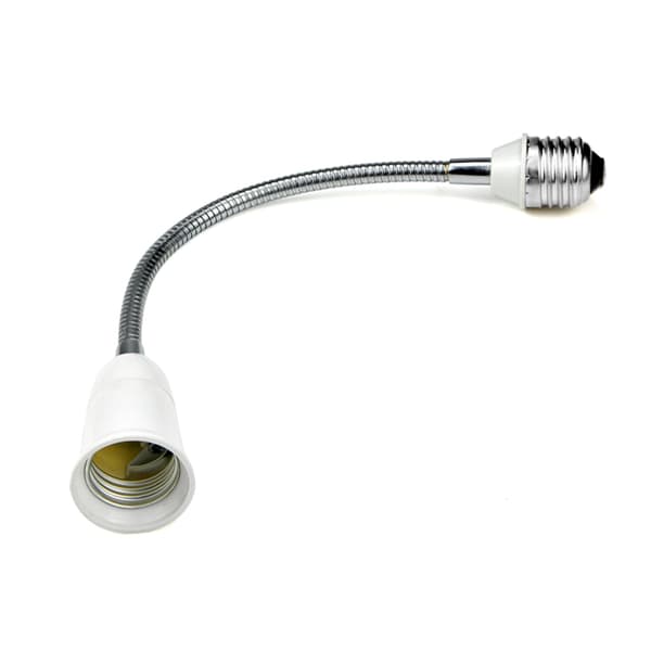 E27 - E27 jatkovalaisinadapteri joustava LED-valaisinkanta 50cm