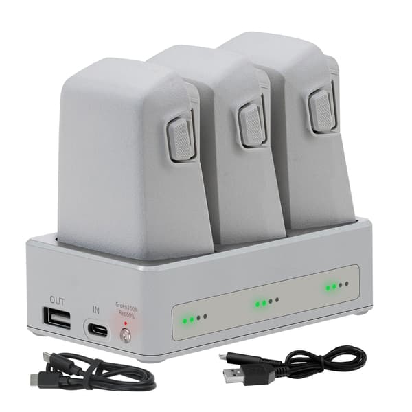 Intelligent batterioplader til Flip-droner Type c PD65w Input USB-udgang