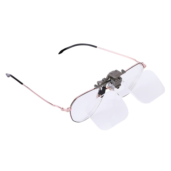 Praktiska Huvudmonterade Glasögon Clip-on 2x Förstoringsglas Akryl Optisk Lins
