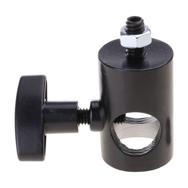 Hurtigadapter Konverter til Lysstativ Speedlight 3/8 Tommer Stud til 1/4 Tommer White Color 45661