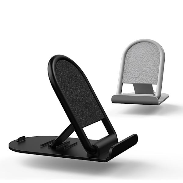 Fällbar stativ vinkel justerbar skrivbord mobiltelefonhållare reseficka stativ Black