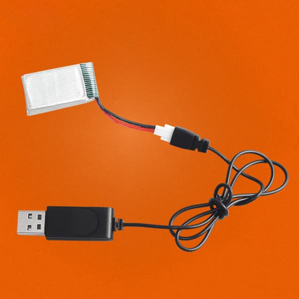 3.7V LiPo Batteri USB Laderkabel Hurtigladeadapter for FPV Droner