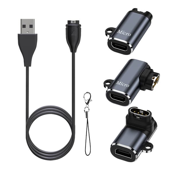 Bärbar USB C Klockladdaradapter med förlängd kabel för 955 965 45 45S 245 null - Side bend