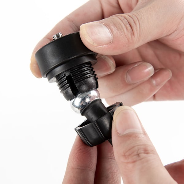 Kamerabilfäste GPS-fästehållare 1/4 skruv till 17 mm kulhuvudadapter Black