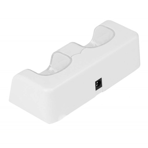 ABS Säker Dubbel Laddningsstation för Wii-kontroll med 2800MAH Uppladdningsbar Stabil och Ljudlös för Wii-kontroll