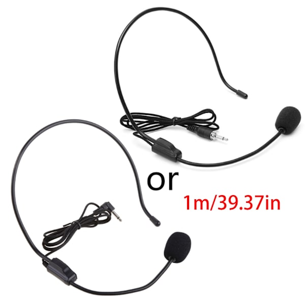 3,5 mm kablet mikrofon stemmeforstærker headset studie konference talehøjttaler