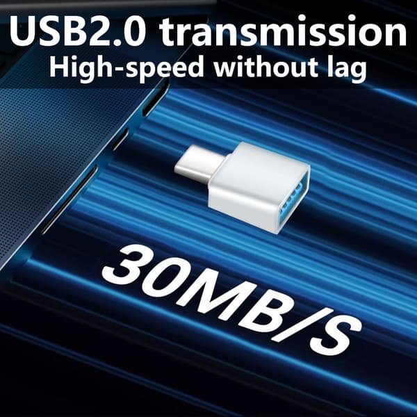 5kpl Nopea USB-C-sovitin takaa tehokkaan latauksen ja tiedonsiirron Black - Micro interface