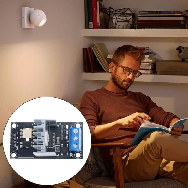 8A 3.3V/5V Laststrøm Dimmer Modul Sikkerhetslys Dimmer Modul 1 Kanal 3.3V/5V 8A-400V Lys Dimmer Modul