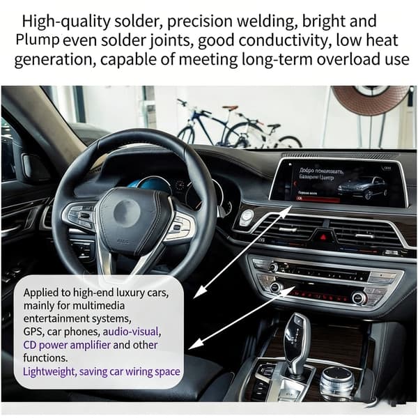 Automotive Fiber Loop Bypass Kabel 20cm til Afspiller & Display Modul Brug