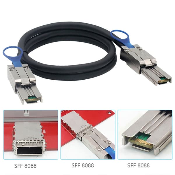 6Gbps SFF-8088 till SFF-8088 Kabel SAS2.0 26Pin för Externa Lagringssystem