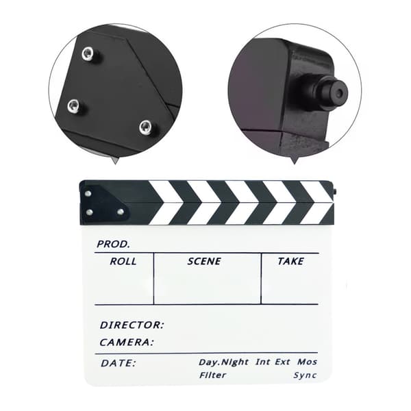 Akrylfilm Klappbräda 30x25cm Plast Klappbräda för Scen med Magnetisk Sudd och Pennor
