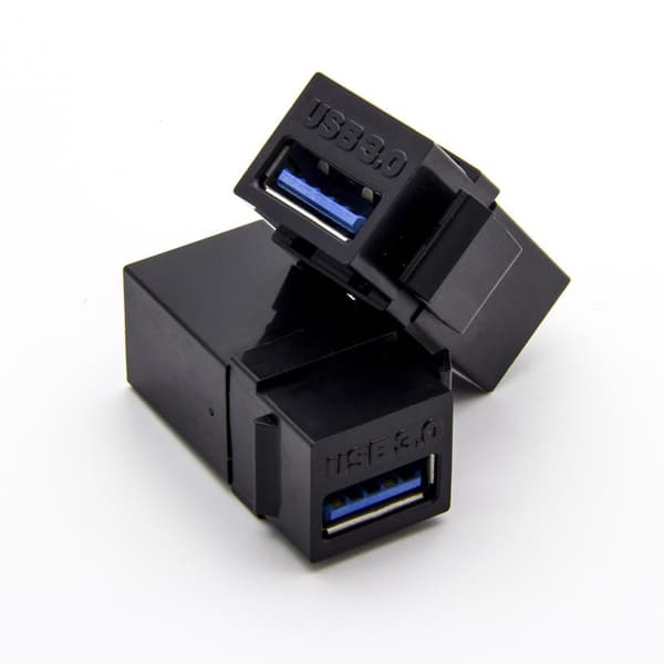 USB 3.0 A Naaras - A Naaras Jatko Keystone Jack Liitinadapteri Seinälevy W