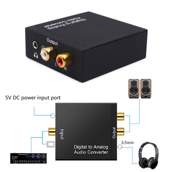 Holdbar 192kHz Digital til Analog Lydkonvertere Til TV Bluray Computere