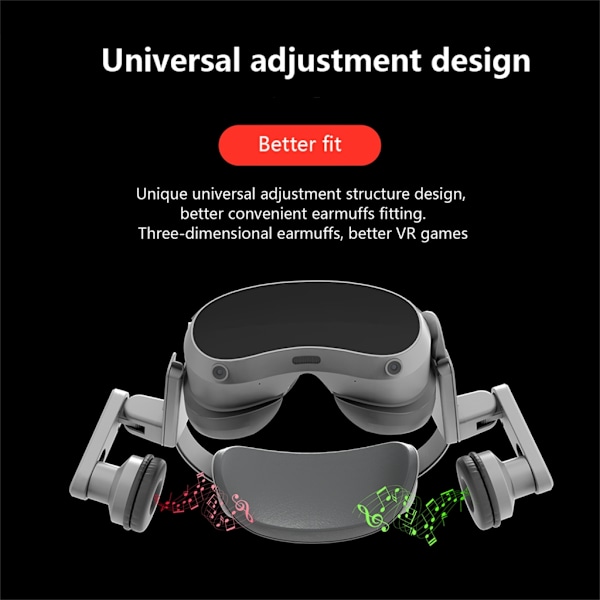 Öronmuffar för Pico4 VR-headset, ljudkoncentrationsmuffar, tillbehör