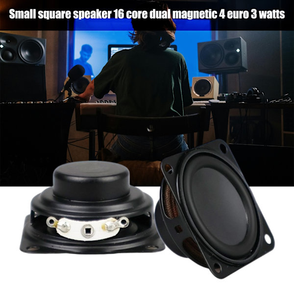 2 st 40mm 4Ohm 3W Subwoofer Multimedia Bärbara Högtalare Ljudförstärkare Högtalare Inre Magnetisk Gummi Sido Högtalare