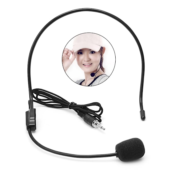 3,5 mm kablet mikrofon stemmeforstærker headset studie konference talehøjttaler