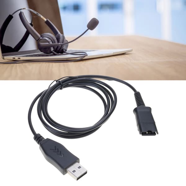 USB-adapter til hurtig afbrydelse (QD) ledningsheadset forbindelse til pc-computer