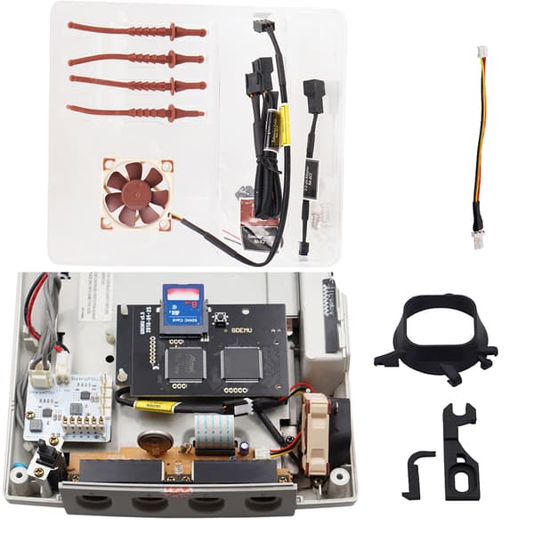 Dreamcast Noctua blæser Mod 3D-printede dele + blæseradapter PETG null - A